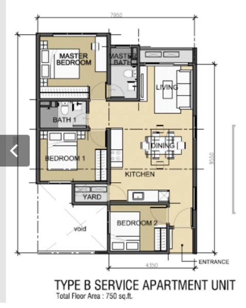 Kediaman Servis untuk Dijual di 121 Residences oleh Bee Chai - iProperty.com.my