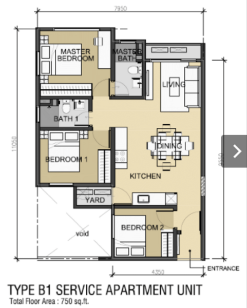 Kediaman Servis untuk Dijual di 121 Residences oleh Bee Chai - iProperty.com.my