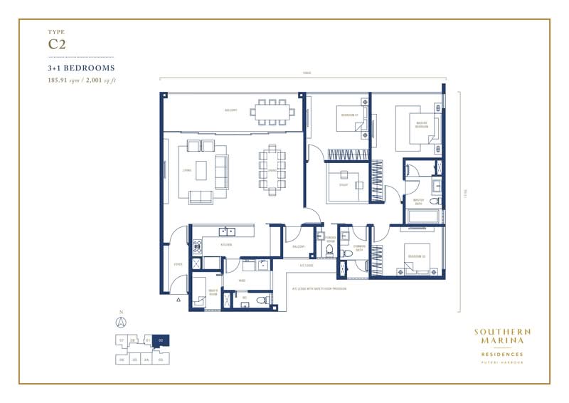 Service Residence for Sale in Southern Marina Residences by Southern Marina Development Sdn Bhd - iProperty.com.my