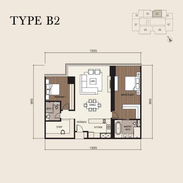 Service Residence for Sale in Four Seasons Place by GAN ZY - Level 22- 27 ( Type B2) - iProperty.com.my