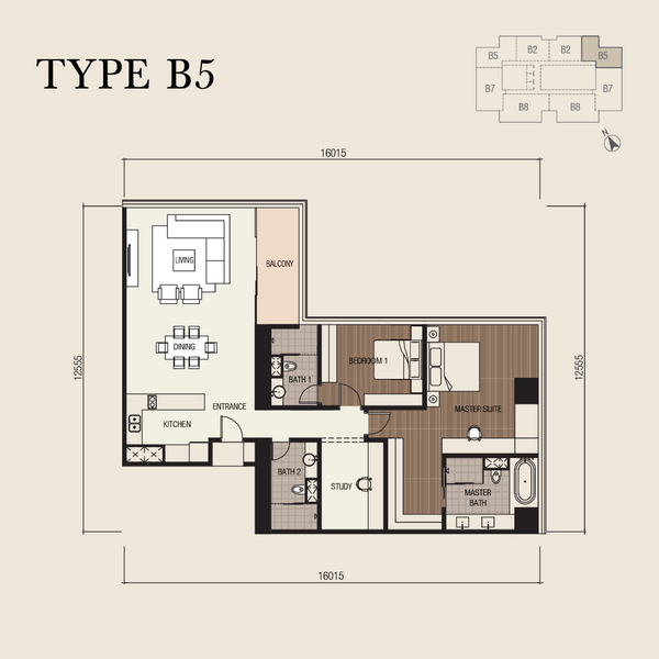 Service Residence for Sale in Four Seasons Place by Vivian Liong - Level 28- 33 ( Type B5) - iProperty.com.my