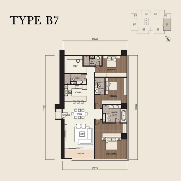 Kediaman Servis untuk Dijual di Four Seasons Place oleh Jannah Ali - Level 28- 33 ( Type B7) - iProperty.com.my