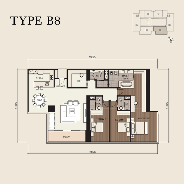 Service Residence for Sale in Four Seasons Place by Toji Ng - Level 28- 33 ( Type B8) - iProperty.com.my