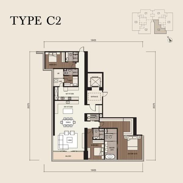 Service Residence for Rent in Four Seasons Place by Seon Sam - Level 36- 50 ( Type C2) - iProperty.com.my